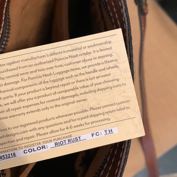 Perfect condition Patricia Nash leather bag - Picture 12 of 16